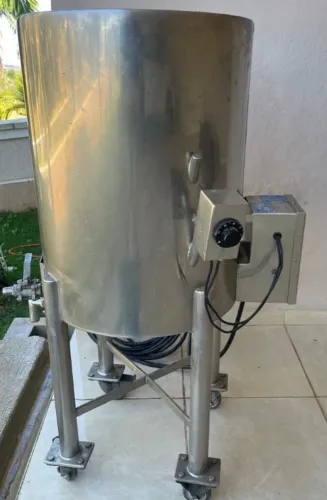 Tanque reator químico 100 litros cosméticos, cerveja etc