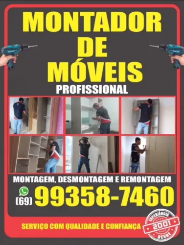 Montador de Móveis Qualidade e Experiência Desde 2001 Pra Melhor Atender Você