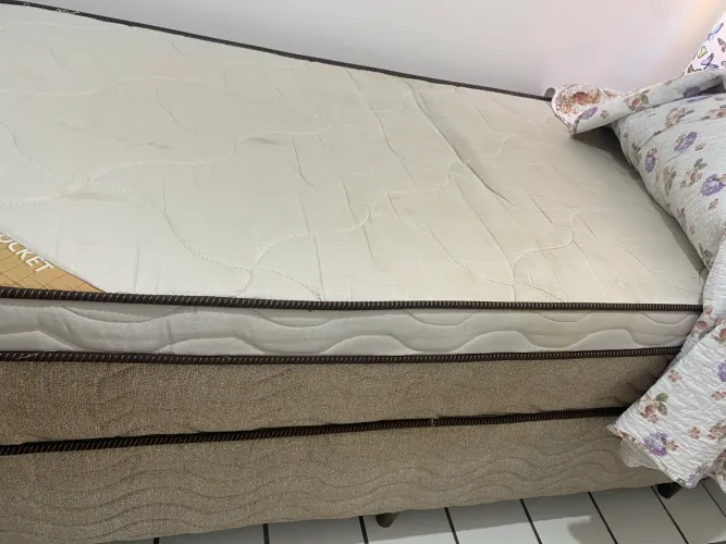 Cama Solteiro box Ortobom