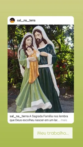 Imagem da sagrada família 30 cm 150,00
