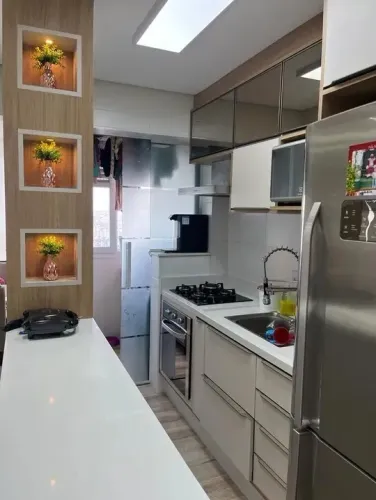 Apartamento 2 dormitórios -Condomínio Jardim das Pitangueiras no Bairro Jardim - Santo And