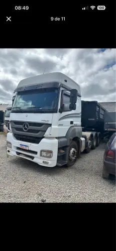 Axor 2544 4º eixo engatado carreta randon 45mt