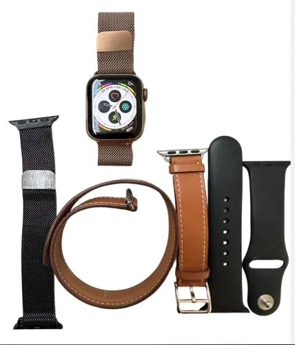Relógio Apple Watch série 4 caixa metal