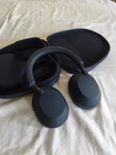 Fone De Ouvido Over-ear Sem Fio Sony 1000xm5 Azul