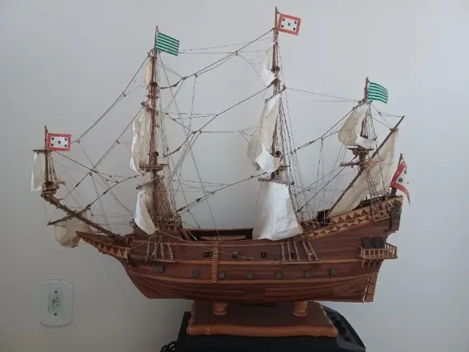 Maquete barco Galeão Botafogo 