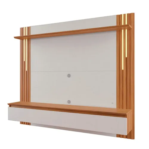 Painel Home Notável 1345 MDF / MDP 1.80m luz led suporta tv até 65 polegadas