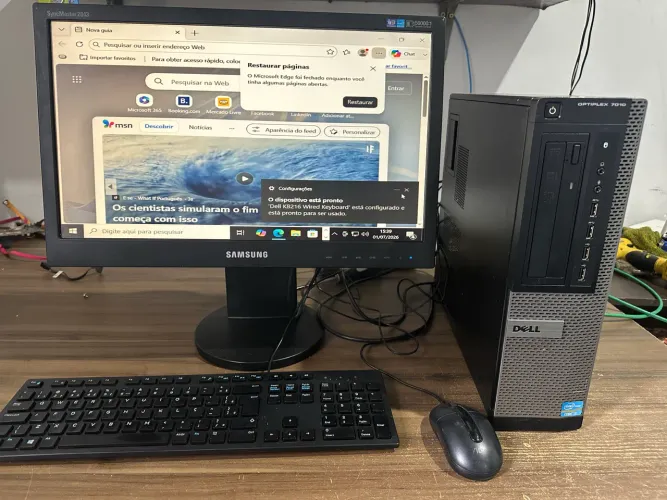 Computador dell i5 tela 20 polegadas para empresas ssd 240 gb com garantia entrega