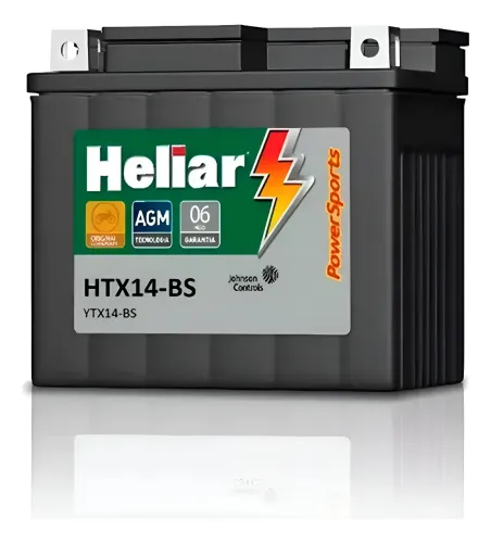 BATERIA HELIAR HTX14 CBR600F/ CBR900RR/FZR1000/ZZR1100
