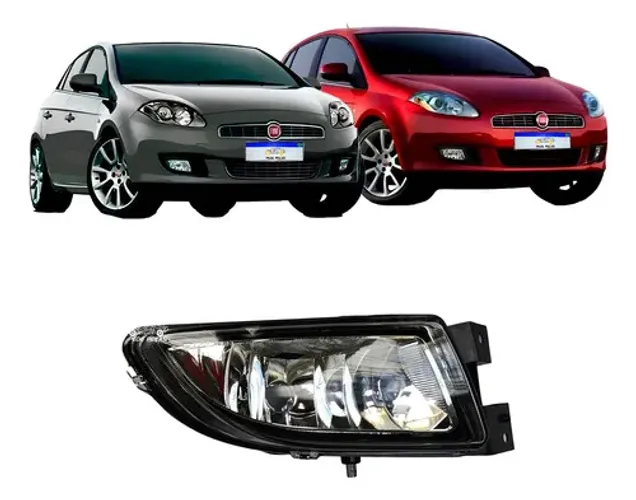 Par Farol Milha Fiat Bravo 2011 2012 2013 2014 2015 16 Novo