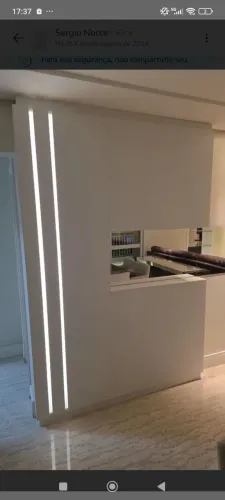 PAINEL DECORATIVO BRANCO COM LED