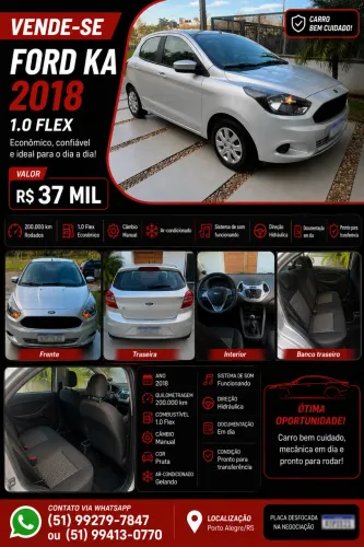 Ford KA 1.0 Se/se Plus Tivct Flex 5P 2018