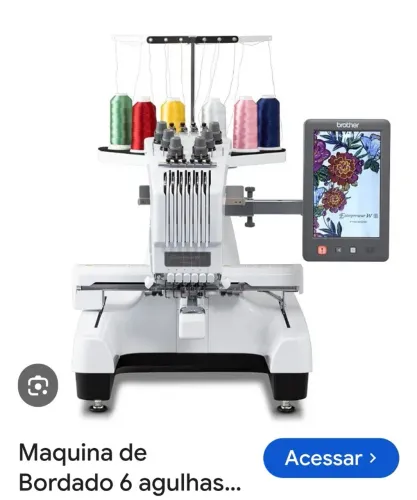 Vendo máquina de bordado, nova, um mês de uso, com nota fiscal.
