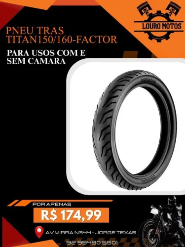 Pneu Traseiro Titan150/160 S/Camara