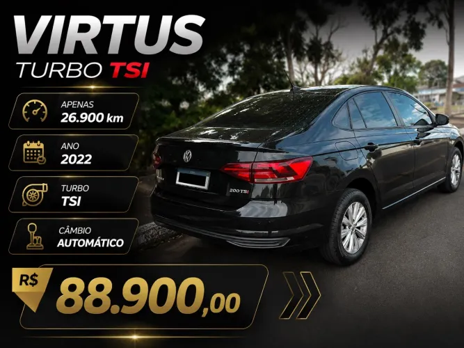 Volkswagen Virtus Comfort. 200 TSI 1.0 Flex 12V AUT 2022