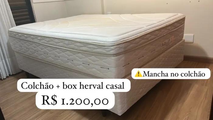 Colchão + box herval casal