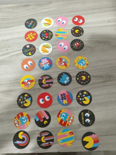 Coleção de tazus pac Men 32 unidades