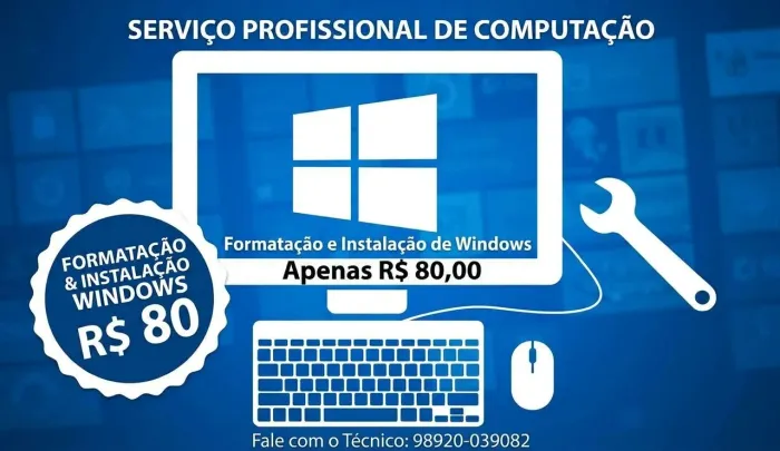 Formatação de pcs e notebook