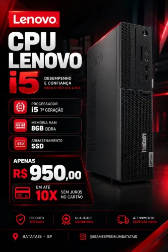Pc Lenovo - até 10x sem juros