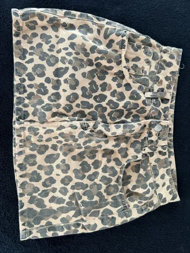 saia jeans animal print glitter 36/38