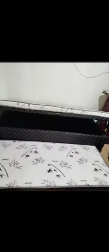 Cama box solteiro com auxiliar e baú 