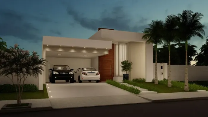 Projeto de Casa Modular na Planta  86m² em Igaratá, Fronteira com Jacareí