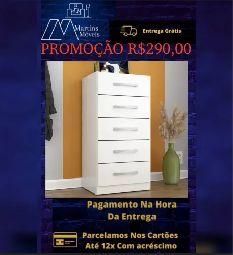 GRANDE PROMOÇÃO*VARIEDADES DE CÔMODA ENTREGA GRÁTIS ACEITA CARTÃO 
