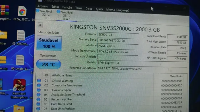SSD NVME KINGSTON 2TB 6000MBS