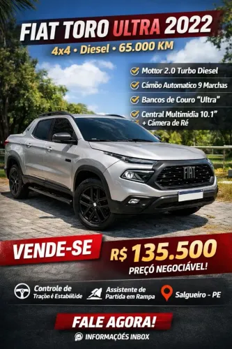 Fiat Toro Ultra 2.0 16V 4X4 Diesel AUT 2022