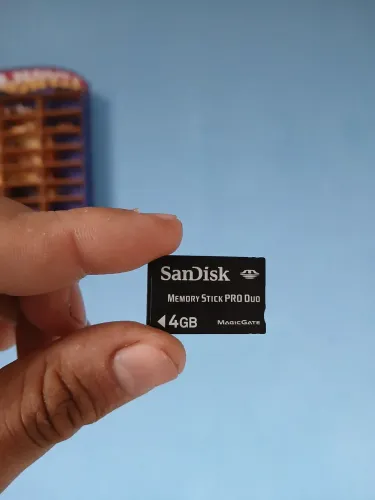 Cartão de memória memory stick pro duo 4 gb