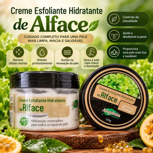Creme esfoliante hidratante de Alface ?