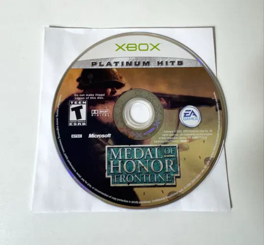  Medal of Honor: Frontline Xbox clássico 