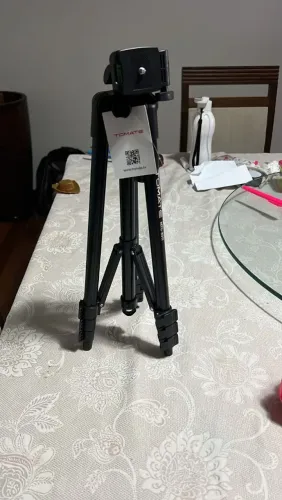 Tripé telescópico 1,40cm suporte para celular novo, na caixa