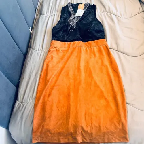 Vestido camurça novo - Desapego