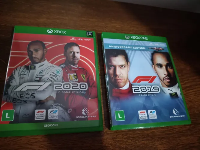 Lote Jogos Xbox One Series X F1 2019 F1 2020