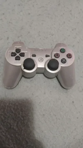 Controle de Ps3 Prata Original com defeito 