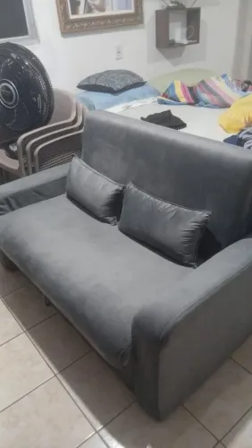 Sofá cama casal veludo