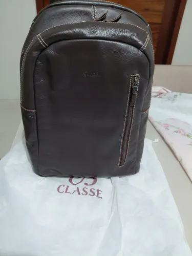Mochila Executiva classe couro.