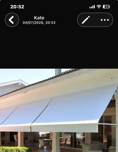 Vendo toldo de cortina , sem a lona somente a armação . 2,35 x1.50 medidas