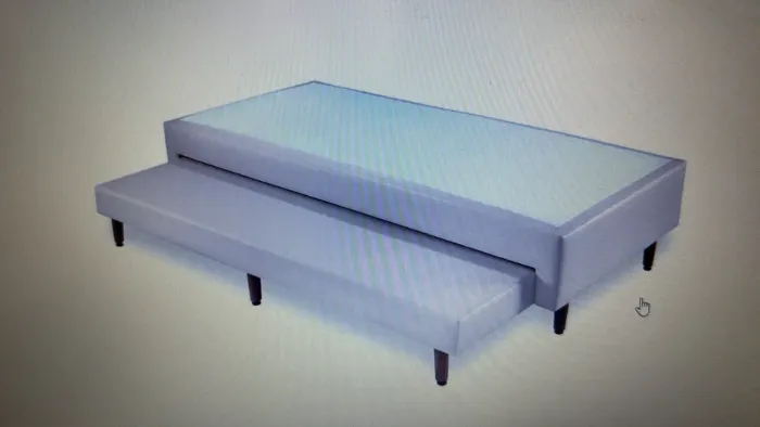 Base box com cama auxiliar Ortocrin