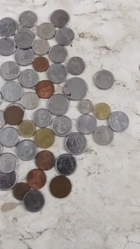 MOEDAS ANTIGAS ALGUMAS DE PRATA 