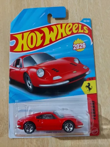 Hot Wheels Ferrari Dino 206 Gt 2026 Vermelha