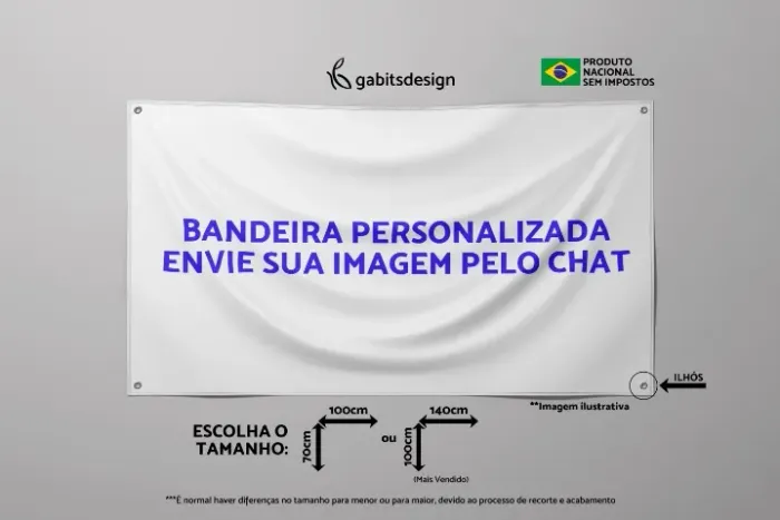 Bandeira Personalizada 140x90 cm