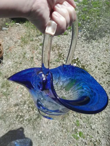Peça vintage azul linda