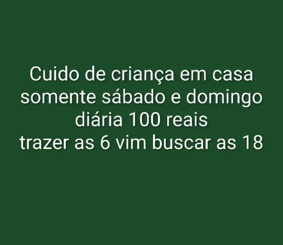 CUIDO DE CRIANÇAS 