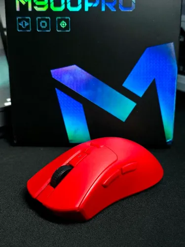Mouse Gamer Delux M900 Pro 8k Polling Rate Sensor PAW3395 Wireless Com Dock