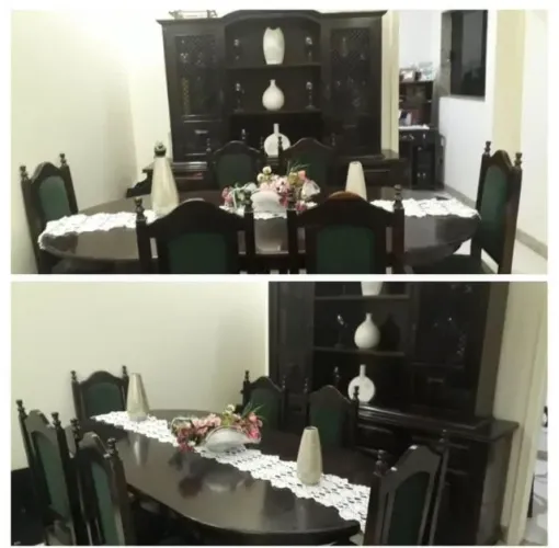 mesa e armário