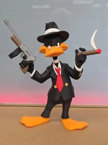 PATOLINO GANGSTER - Peça decorativa 24cm altura