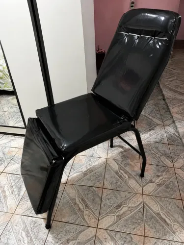 Maca para estética + carrinho auxiliar + cadeira e escadinha