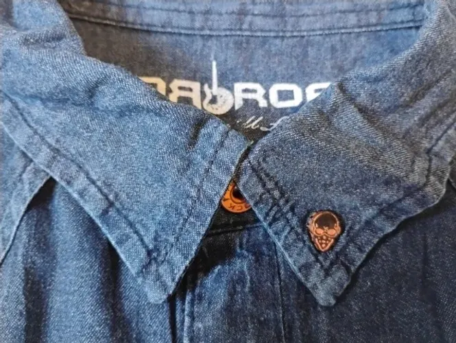 camisa jeans road rock