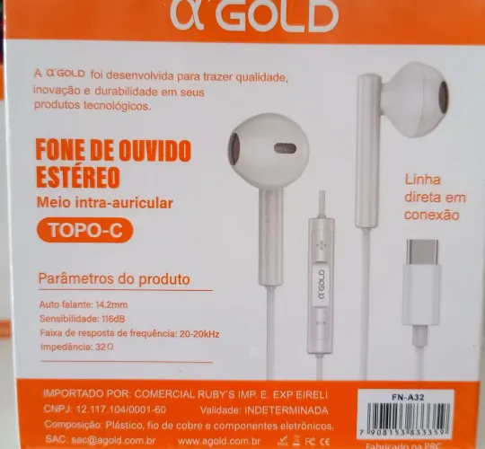 Fone Ouvido Tpc com microfone!! Stereo